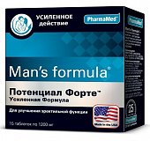 Купить man's formula (мен-с формула) потенциал форте усиленная форма, таблетки 15 шт бад в Павлове