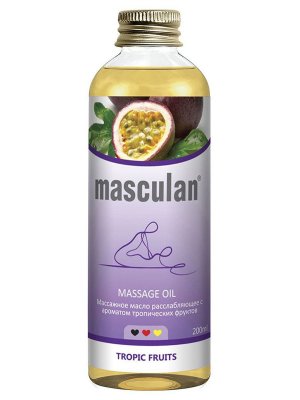 Купить masculan (маскулан) масло массажное расслабляющее тропические фрукты, 200мл в Павлове