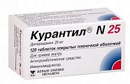 Купить курантил n25, таблетки, покрытые пленочной оболочкой 25мг, 120 шт в Павлове