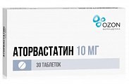 Купить аторвастатин, таблетки, покрытые пленочной оболочкой 10мг, 30 шт в Павлове