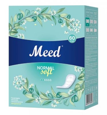 Купить meed normal soft (мид) прокладки ежедневные целлюлозные, 60 шт в Павлове