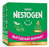 Купить nestle nestogen premium 4 (нестожен) сухая молочная смесь с 18 месяцев, 900г (3*300г) в Павлове