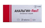 Купить анальгин-лект, таблетки 500мг, 20шт в Павлове