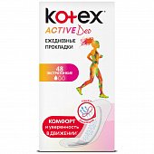 Купить kotex active deo (котекс) прокладки ежедневные экстратонкие 48шт в Павлове