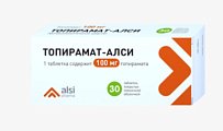 Купить топирамат, таблетки, покрытые пленочной оболочкой 100мг, 30 шт в Павлове