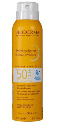 Купить bioderma photoderm (биодерма фотодерм) спрей-вуаль spf 50+ invisible, 150 мл в Павлове