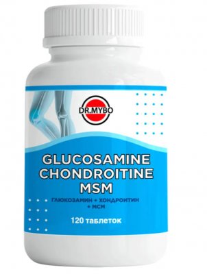 Купить глюкозамин+хондроитин+мсм др.майбо (dr mybo) таблетки массой 0,67 г 120 шт. бад в Павлове