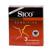Купить sico (сико) презервативы sensitive контурные 3шт в Павлове