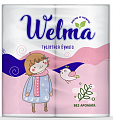Велма (Welma) бумага туалетная двухслойная без аромата, 4 шт