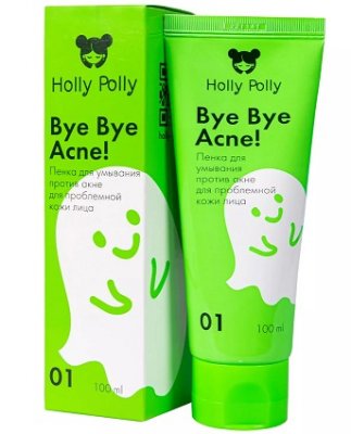 Купить holly polly (холли полли) bye bye acne! пенка для умывания против акне и воспалений, 100мл в Павлове