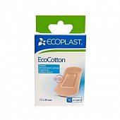 Купить ecoplast ecocotton набор тканевых пластырей 72 х 38мм, 10 шт в Павлове