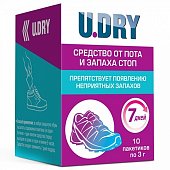 Купить u.dry дезодорант для ног пакетики 3г, 10 шт в Павлове