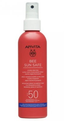 Купить apivita (апивита) bee sun safe спрей для лица и тела ультралегкий солнцезащитный тающий, 200 мл spf50 в Павлове