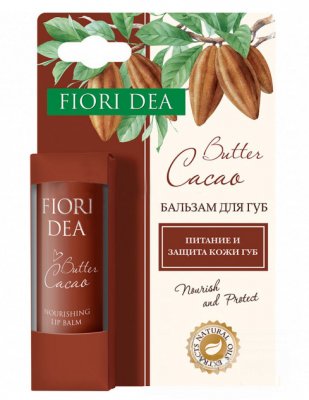 Купить фьери дея (fiori dea), бальзам для губ масло какао питательный, 4,5г в Павлове