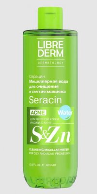 Купить librederm seracin (либридерм) мицеллярная вода для лица для снятия макияжа, 400мл в Павлове