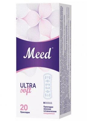 Купить meed ultra soft (мид) прокладки ежедневные ультратонкие, 20 шт в Павлове