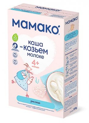 Купить мамако каша рисовая на козьем молоке с 4 месяцев, 200г в Павлове