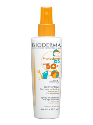 Купить bioderma photoderm kids (биодерма фотодерм) спрей для лица и тела солнцезащитный 200мл spf50+ в Павлове