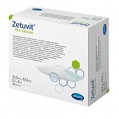 Купить silicone plus zetuvit (цетувит) повязка суперабсорбирующая с контактным слоем из силикона 12,5см х12,5см, 10 шт в Павлове