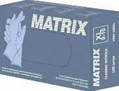Купить перчатки matrix смотровые нитриловые нестерильные неопудренные текстурированные, размер xl, 50 пар, голубые в Павлове