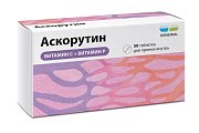 Купить аскорутин, таблетки 50мг+50мг, 50 шт в Павлове