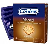 Купить contex (контекс) презервативы ribbed с ребрышками 3шт в Павлове