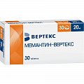 Купить мемантин-вертекс, таблетки, покрытые пленочной оболочкой 20мг, 30 шт в Павлове