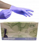 Купить перчатки sfm смотровые нестерильные нитриловые неопудрен текстурир размер xl, 100 пар, фиолетовые в Павлове