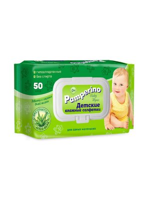 Купить pamperino (памперино) салфетки влажные детские, 50 шт в Павлове
