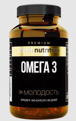 Купить atech nutrition premium (атех нутришн премиум) омега 3, капсулы массой 1350 мг 60 шт бад в Павлове