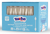 Купить yokosun (йокосан) палочки ватные для детей с ограничителем, 100шт в Павлове