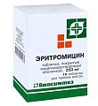 Купить эритромицин, таблетки, покрытые пленочной оболочкой 250мг, 10 шт в Павлове