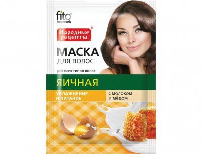 Купить фитокосметик народные рецепты маска для волос яичная увлажнение и питание, 30мл в Павлове
