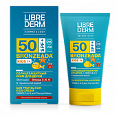 Купить librederm bronzeada (либридерм) крем для детей солнцезащитный с омега 3-6-9 и термальной водой, 150мл spf50 в Павлове