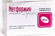 Купить метформин, таблетки, покрытые пленочной оболочкой 850мг, 60 шт в Павлове