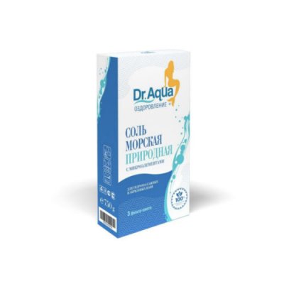 Купить доктор аква (dr.aqua) соль для ванн морская природная кор 250г, 3 шт в Павлове
