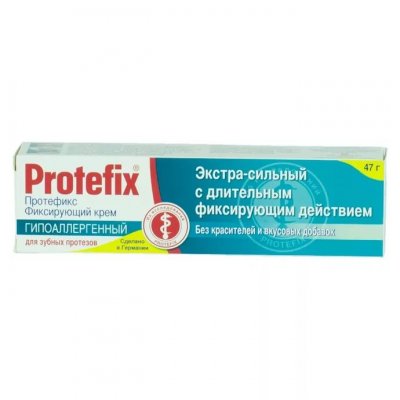 Купить протефикс (protefix) крем для фиксации зубных протезов гипоаллергенный 40мл в Павлове