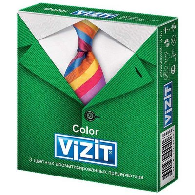 Купить презервативы визит color, цветные аромат. №3 (condomi, германия) в Павлове