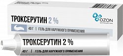 Купить троксерутин, гель для наружного применения 2%, 40г в Павлове