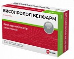 Купить бисопролол велфарм, таблетки покрытые пленочной оболочкой 5 мг, 60 шт в Павлове