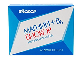 Купить магний+в6 биокор, драже 550мг, 60 шт бад в Павлове