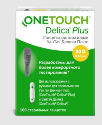 Купить ланцеты one touch delica+ (уан тач), 100 шт в Павлове