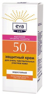 Купить eva sun (ева сан) крем для загара, 25мл spf50 в Павлове