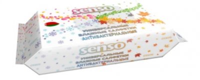 Купить senso (сенсо) салфетки влажные универсальные антибактериальные 100шт в Павлове