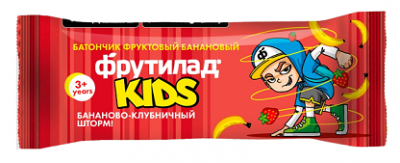 Купить батончик фрутилад kids фруктовый банановый с клубникой детский 3+, 25г в Павлове