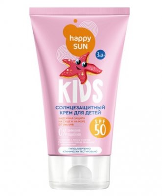 Купить фитокосметик happy sun крем для детей солнцезащитный, 150мл spf50+ в Павлове