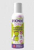 Купить пикник (picnic) baby аэрозоль от клещей и комаров, 125мл  в Павлове