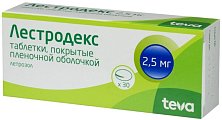 Купить лестродекс, таблетки, покрытые пленочной оболочкой 2,5мг, 30 шт в Павлове