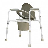 Купить кресло-туалет, стальн с/спин.рег.по высоте, amcb6803 в Павлове