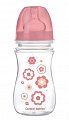 Canpol (Канпол) бутылочка EasyStart Newborn baby с широким горлышком антиколиковая 3+ мес, 240мл мл, 35/217 розовый